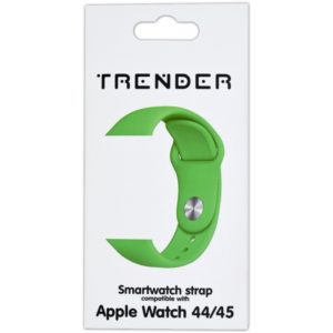 Ανταλλακτικό Λουράκι Trender TR-ASL45GR Σιλικόνης για Apple Watch 44/45mm Πράσινο.