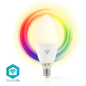 NEDIS WIFILC11WTE14 Wi-Fi Smart LED Bulb Full Colour and Warm White E14 NEDIS.