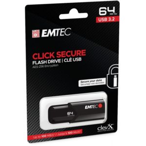 Emtec USB3.2 Click Secure B120 64GB. ECMMD64GB123.