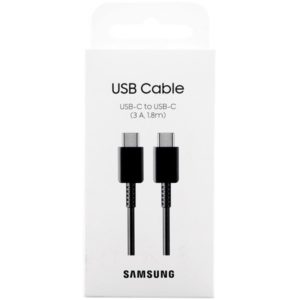 Καλώδιο σύνδεσης Samsung EP-DX310JBEGEU USB-C σε USB-C Μαύρο Original 3A 1.8m.