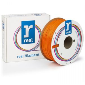REAL PETG 3D Printer Filament - Orange – spool of 1Kg - 1.75mm (REFPETGSORANGE1000MM175).