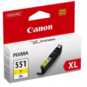 Ink Canon CLI-551 Yellow High Capacity Ink. 6446B001.