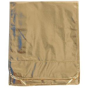 Τσάντα σε μεταλλικό χρώμα χρυσό 34x35x8εκ..