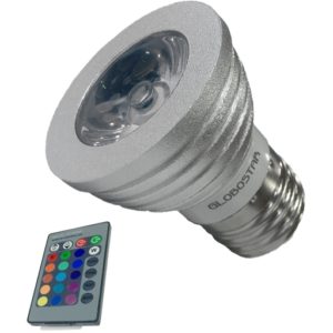 Λάμπα LED Σποτ E27 5W 230V 325lm 35° με Ασύρματο Χειριστήριο RGB GloboStar 47722.