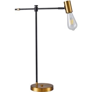 Home Lighting SE21-GM-36 ADEPT GOLD MATT & BLACK TABLE LAMP 77-8276( 3 άτοκες δόσεις.)