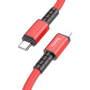 Καλώδιο Σύνδεσης Hoco X85 Strength USB-C σε Lightning PD20W Κόκκινο 1m Υψηλής Αντοχής.