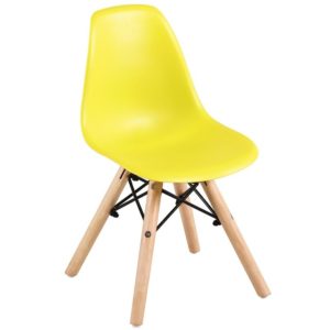 ART Wood Kid Καρέκλα Ξύλο - PP Κίτρινο 32x34x57cm ΕΜ123,ΚY (Σετ 4τεμ.).( 3 άτοκες δόσεις.)