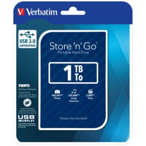 Verbatim Store 'n' Go Gen 2 USB 3.0 Εξωτερικός HDD 1TB 2.5″ - 53200. 53200.( 3 άτοκες δόσεις.)