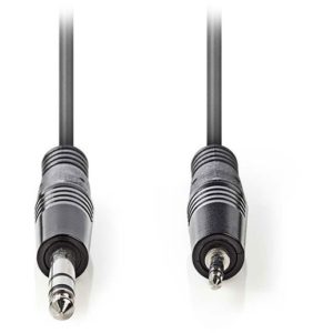 NEDIS COTH23205GY15 Stereo Audio Cable 6.35 mm Male - 3.5 mm Male 1.5m Grey NEDIS.