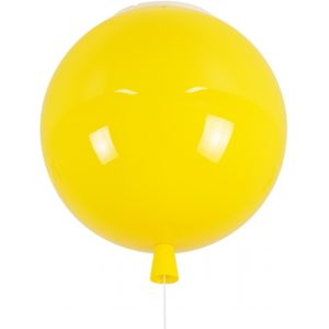 GloboStar BALLOON 00651 Μοντέρνο Παιδικό Φωτιστικό Οροφής Μονόφωτο Κίτρινο Πλαστικό Μπάλα Φ30 x Υ33cm.( 3 άτοκες δόσεις.)