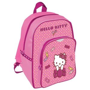 Bagtrotter τσάντα νηπίου πλάτης Hello Kitty με 2 θήκες 35x26x11εκ..