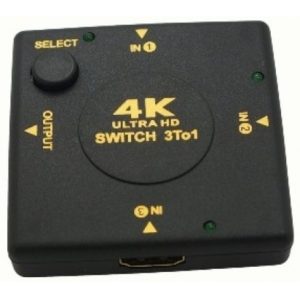 ANGA PS-M301-4K 3X1 HDMI SWITCHER, 4K.