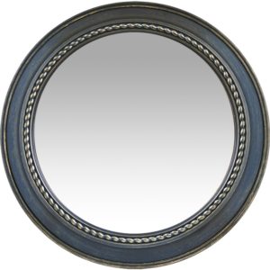 ArteLibre Καθρέπτης Τοίχου Μαύρο Πλαστικό Φ56x5.8cm.