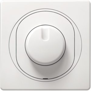 EON Dimmer with rotary single-pole switch 40-400VA white.