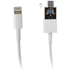 Καλώδιο USB A/Micro USB σε Lightning port (iPhone) 1m Λευκό AC-9491