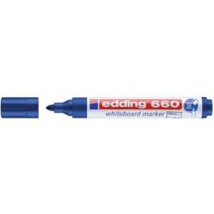 EDDING μαρκαδόρος ασπροπίνακα 660, επαναγεμιζόμενος, μπλε 4-660003.