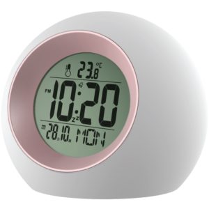 Telco Ψηφιακό ρολόι Λευκό με Ροζ E0325