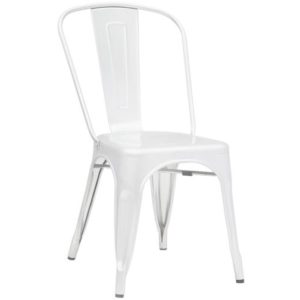 RELIX Καρέκλα-Pro, Μέταλλο Βαφή Άσπρο 45x51x85cm Ε5191.( 3 άτοκες δόσεις.)