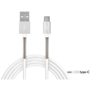 Auto GS Καλώδιο Φόρτισης & Data USB+USB Type C 100cm FullLINK Amio UC-6 99520