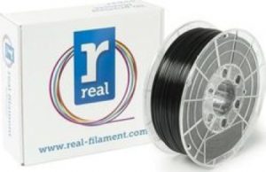 REAL PETG 3D Printer Filament - Black - spool of 1Kg - 1.75mm (REFPETGSBLACK1000MM175).