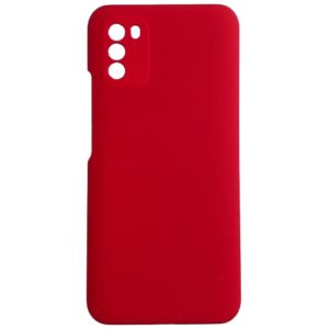 Θηκη Liquid Silicone για Xiaomi Poco M3 / Redmi 9T Κοκκινη. (0009096019)