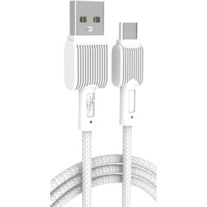 POWERTECH καλώδιο USB σε USB-C eco PTR-0111, 12W 2.4A, 1m, λευκό PTR-0111.