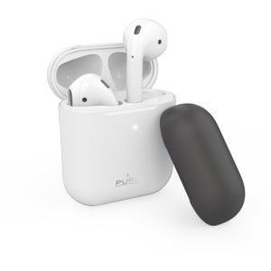 Puro Silicon Case for AirPods with additional cap - Άσπρο