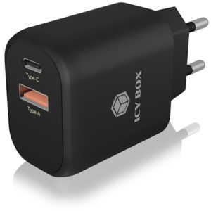 ICY BOX IB-PS102-PD 2-port USB fast charger for mobile devices up to 20 W ICY BOX.