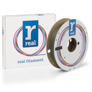 REAL PLA Matte 3D Printer Filament - Shadow Gray - spool of 0.5Kg - 1.75mm (REFPLAMATTEGRAY500MM175).