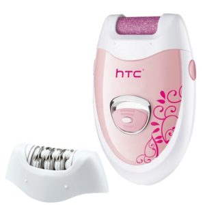 HTC αποτριχωτική μηχανή HL-022, 2 σε 1, επαναφορτιζόμενη, ροζ HL-022.