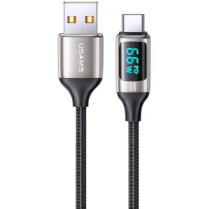 USAMS καλώδιο USB-C σε USB US-SJ544, 30W 6A, 1.2m, ασημί SJ544USB02.