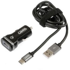Lampa ΦΟΡΤΙΣΤΗΣ ΑΝΑΠΤΗΡΑ 12/24V ΜΕ 1 USB TYPE-C 3000mA ΚΑΛΩΔΙΟ 100cm ULTRA FAST CHARGER(LAPTOP/NOTEBOOK).