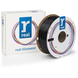 REAL PETG 3D Printer Filament - Black - Spool of 3Kg - 1.75mm (REFPETGBLACK3KG).( 3 άτοκες δόσεις.)