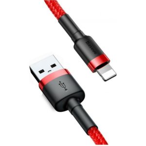 Baseus Braided USB to Lightning Cable Κόκκινο 2m (CALKLF-C09) (BASCALKLF-C09).