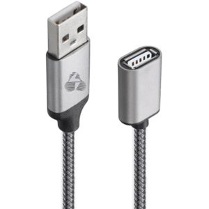 POWERTECH καλώδιο USB σε USB (F) PTR-0076, prime, 480Mbps, 1.5m, γκρι PTR-0076.