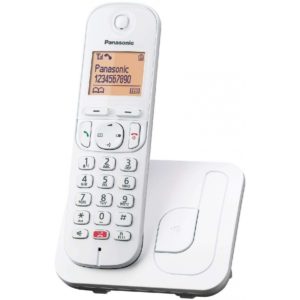 Ασύρματο Ψηφιακό Τηλέφωνο Panasonic KX-TGC250GRW με Πλήκτρο Αποκλεισμού Κλήσεων και Ανοιχτή Ακρόαση Λευκό.( 3 άτοκες δόσεις.)