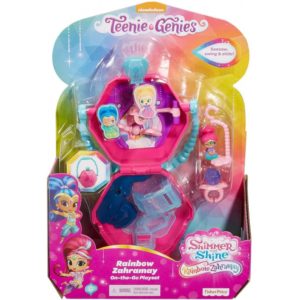 Fisher-Price Shimmer Shine Teenie Genies - Rainbow Zahramay On-the-Go Playset (FHN38).