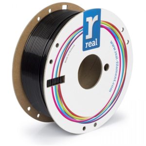 REAL PETG 3D Printer Filament - Black- spool of 1Kg - 2.85mm (REFNLPETGRBLACK1000MM285).