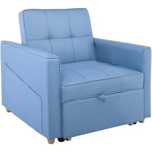SYMBOL Πολυθρόνα - Κρεβάτι Σαλονιού - Καθιστικού, Ύφασμα Μπλε 82x93x90 - Κρεβάτι 60x175x46cm Ε9930,14.( 3 άτοκες δόσεις.)