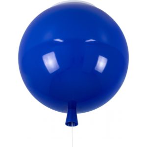 GloboStar BALLOON 00654 Μοντέρνο Παιδικό Φωτιστικό Οροφής Μονόφωτο Μπλε Πλαστικό Μπάλα Φ30 x Υ33cm.( 3 άτοκες δόσεις.)