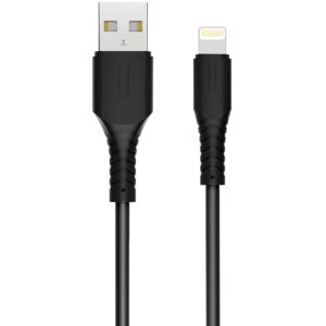 ROCKROSE καλώδιο USB σε Lightning Alpha AL, 2.4A 12W, 1m, μαύρο RRCS12L.