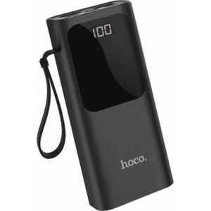 Power Bank Hoco J41 Pro Mobi 10000mAh PD3.0+QC3.0 με USB-A 22.5W, USB-C 20W και Οθόνη Μαύρο.