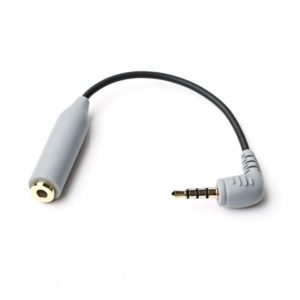 BOYA BY-CIP2 cable Smartphone Adapter Female TRS to 3.5mm Male TRRS.