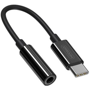 JOYROOM καλώδιο USB Type-C σε 3.5mm SH-C1, 0.12m, μαύρο SH-C1-BK.