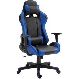 ArteLibre Καρέκλα Γραφείου Gaming NAVAN Μπλε/Μαύρο PVC 68x53x122-131cm.( 3 άτοκες δόσεις.)