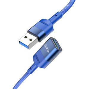 Καλώδιο Προέκτασης Hoco U107 USB Αρσενικό σε USB 3.0 Θηλυκό 3A 5Gbps OTG 1.2m Μπλε.
