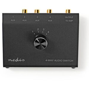 NEDIS ASWI2404BK Analogue Audio Switch 3.5 mm Female + 3x (2x RCA Female) - 2x R NEDIS.