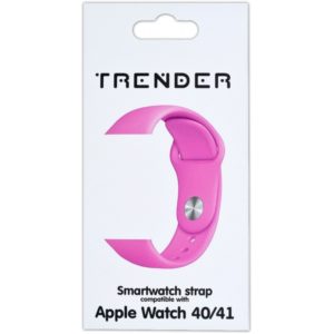Ανταλλακτικό Λουράκι Trender TR-ASL41BPK Σιλικόνης για Apple Watch 40/41mm Bright Pink.