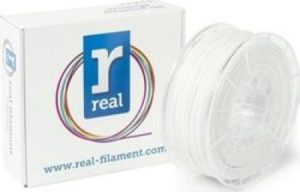 REAL PETG 3D Printer Filament - White – spool of 1Kg - 1.75mm (REFPETGSWHITE1000MM175).