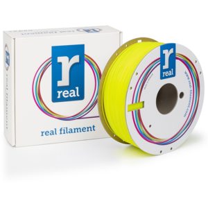 REAL PLA 3D Printer Filament - Fluorescent Yellow - spool of 1Kg - 1.75mm (REFPLAFYELLOW1000MM175).